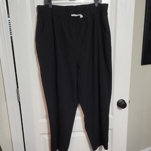 Croft & Barrow Black Tapered Trousers Relaxed Fit